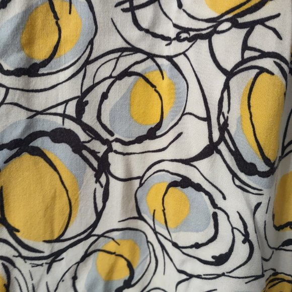 Crystal Candy Button Front Sun Dress with Fun 80's Pattern - Picture 5 of 6